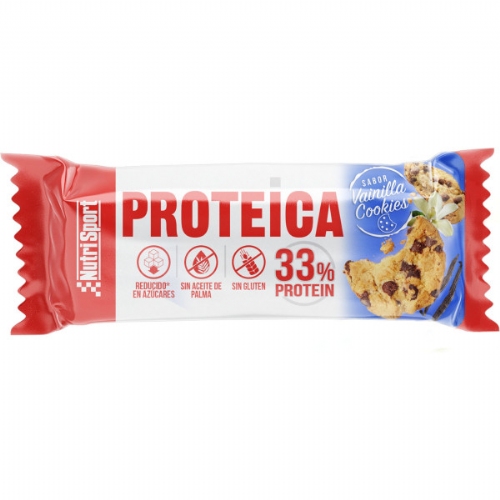 Nutrisport barrita proteica vainilla y cookies