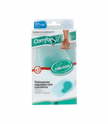 Talonera con cazoleta para espolon - comforsil silicona (t- gde 2 u)