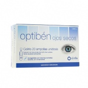 Optiben ojos secos gotas unidosis - sequedad ocular (0.25 ml 20 ampollas)